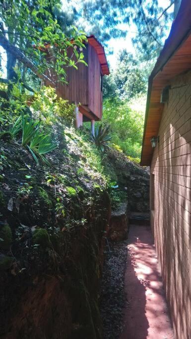 Cabana Con Banera Y Chimeneas En Puesta De Sol El Pacifico Kültér fotó